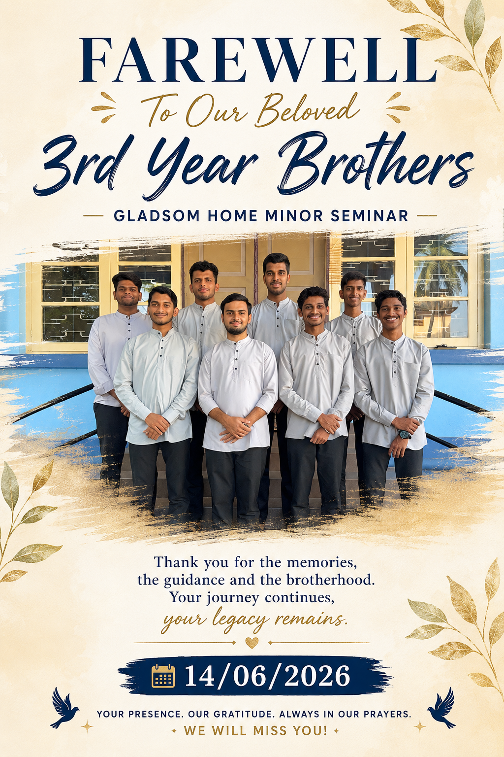 Read more about the article Gladsom Home Bids Farewell to the Outgoing Third-Year Brothers